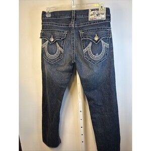 True Religion Jeans Men 32x33 World Tour Ricky Straight Leg USA Made MSRP$179